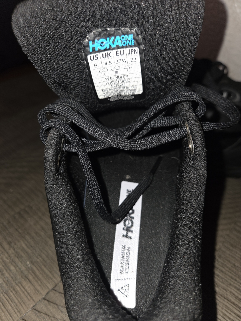 HOKA Womens Black Running Shoes - Lightweight Comfort